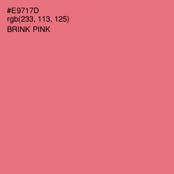 #E9717D - Brink Pink Color Image